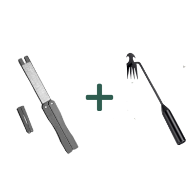 Farm ditch weed uprooting tool