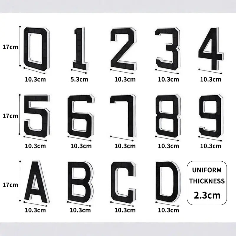 Solar Lit House Numbers for Outside
