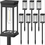Solar Garden Stake Lights for Pathway, Lawn & Borders