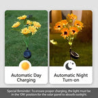 Solar Sunflower Garden Stake Lights for Patio, Lawn & Pathway