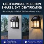 Vintage Solar Wall Lights Outdoor with Motion Sensor