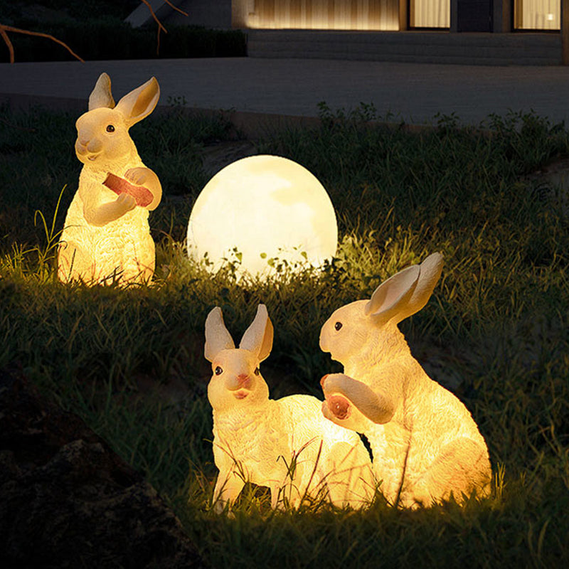 LED Rabbit Figurine Light