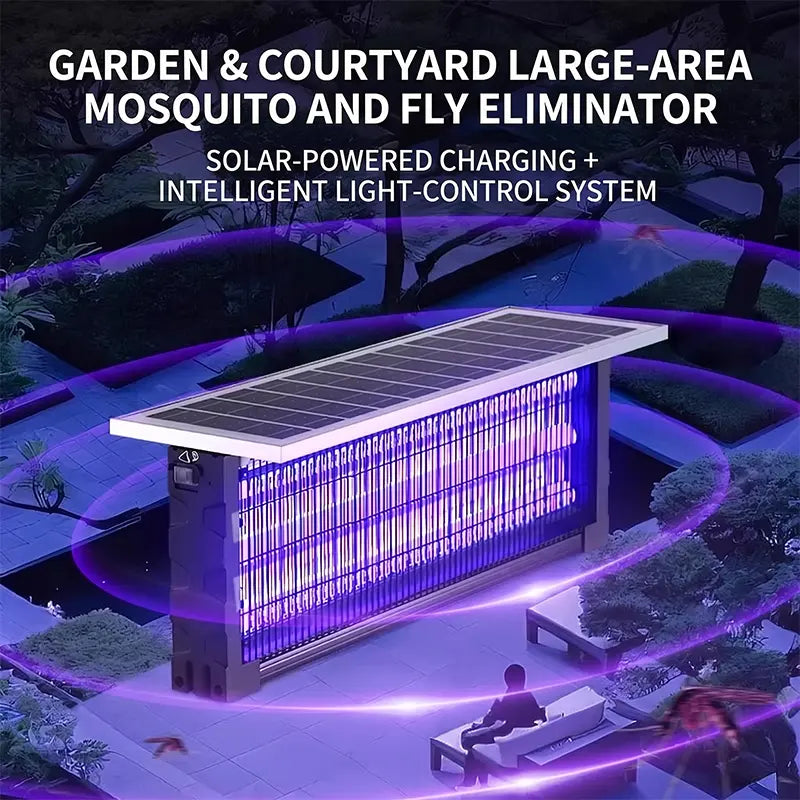 Solar Bug Zapper Outdoor for Garden, Patio & Lawn