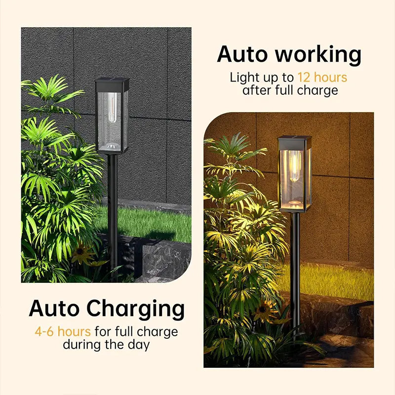 Solar Garden Stake Lights for Pathway, Lawn & Borders