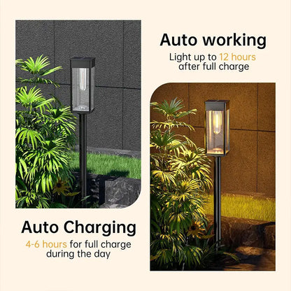 Solar Garden Stake Lights for Pathway, Lawn & Borders