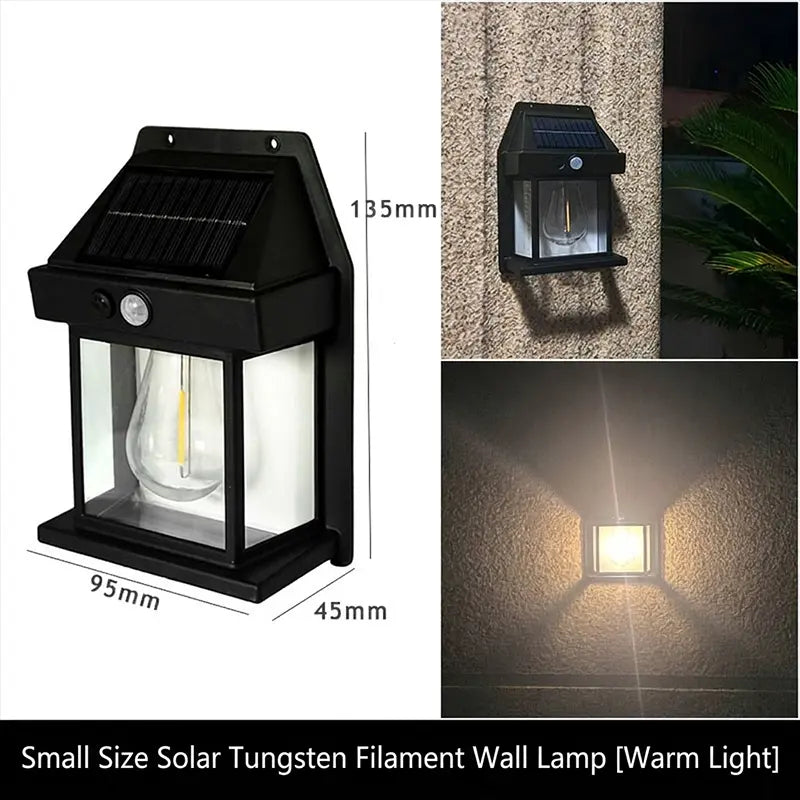 Vintage Solar Wall Lights Outdoor
