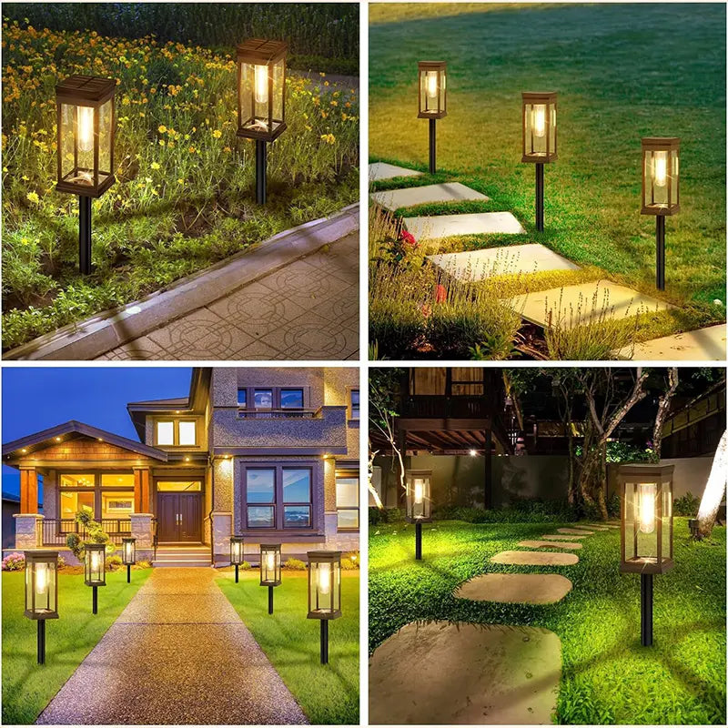 Solar Garden Stake Lights for Pathway, Lawn & Borders