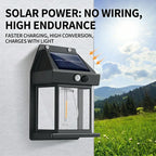 Vintage Solar Wall Lights Outdoor with Motion Sensor