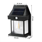 Vintage Solar Wall Lights Outdoor with Motion Sensor