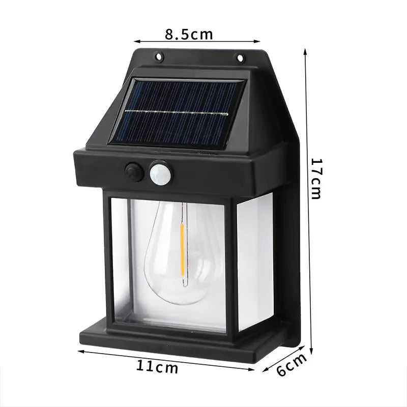 Vintage Solar Wall Lights Outdoor with Motion Sensor