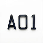 Solar LED House Number Sign for Outdoor Wall & Fence