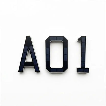Solar LED House Number Sign for Outdoor Wall & Fence