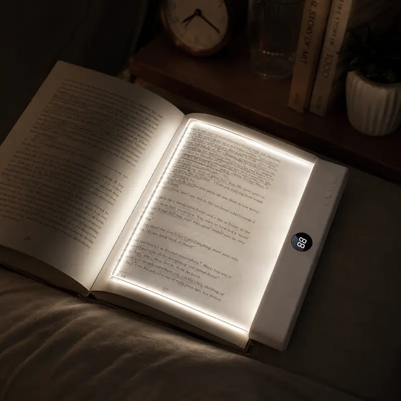 LED Book Light Panel for Reading in Bed
