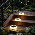 Solar Paw Print Lights for Garden Paths, Lawn & Patio