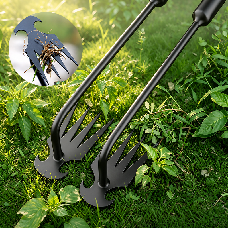 Farm ditch weed uprooting tool