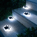 Solar Paw Print Lights for Garden Paths, Lawn & Patio