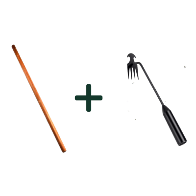 Farm ditch weed uprooting tool
